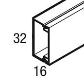 AXIS MINI GOULOTTE 32X16 SANS CLOISON - Tarif au ML