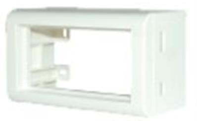 Boitier double saillie pour deux plastrons 45x45