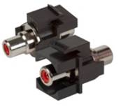 Adaptateur trav rca noir-rca rouge