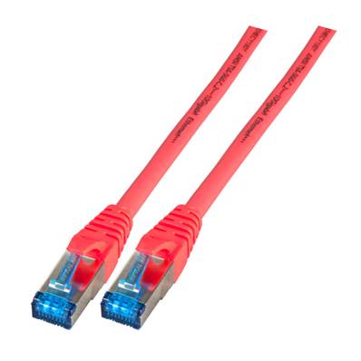 Cordon RJ45 c6a s/ftp lsoh premium 1m rouge infralan