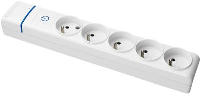 Bloc multiprises 5 prises 2p+t avec inter a cabler