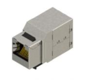 Prolongateur ftp RJ45f / RJ45f keystone - c6a - câblage droit