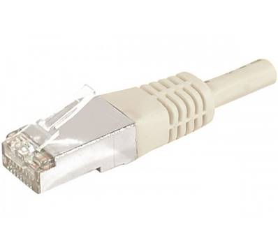 Cordon RJ45 cat. 6a - f/utp - pvc - 3m - gris