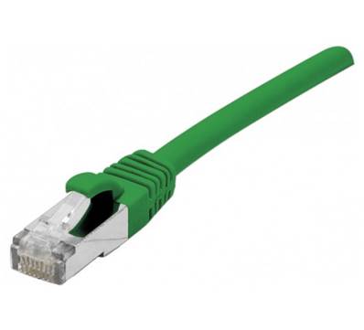 Cordon RJ45 cat.6 f/utp lsoh protege languette 2m vert