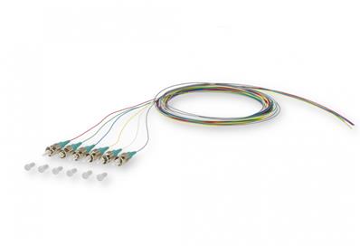 Pigtails multimode 6 couleurs st - 50/125 om3 - 1m