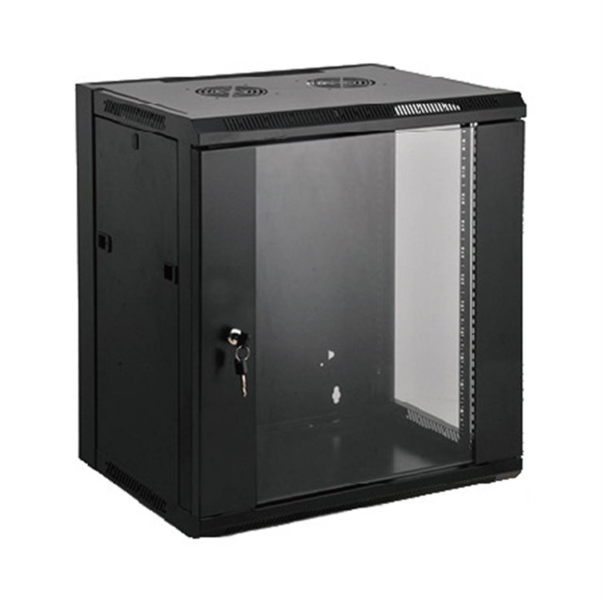 Rack Sol Informatique KIMEX 19" - 15U - 600x600 Mm - Capacité 800 Kg - Avec Portes Verre Et Aérée - Pour Serveurs Et équipements Réseau