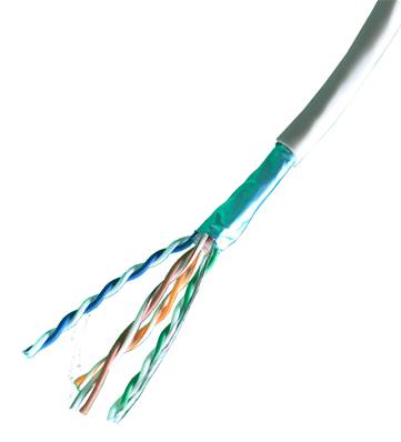 Cable patch multibrins 4p cat.6 f/utp, pvc - rouge