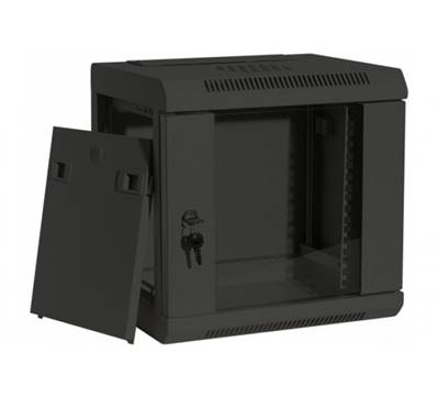 Coffret mural 10" 6u noir - 350x280x350mm - monté
