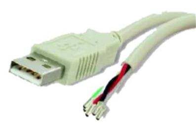 Cordon usb a mâle / nu 2m