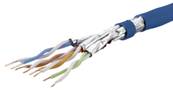 Câble Cat.6A U/FTP 1x4 paires BLEU- classe Eca- Metz Connect