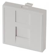 Plastron nu 45x45 droit. blanc brillant