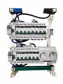 Tableau électrique pré-équipé et pré-câblé 2 rangées | avec chauffage et PC 2P+T