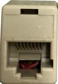 Adaptateur RJ45f/rj12f femelle/ femelle