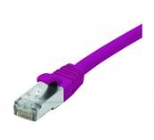 Cordon RJ45 cat.6 f/utp lsoh protege languette 5m violet
