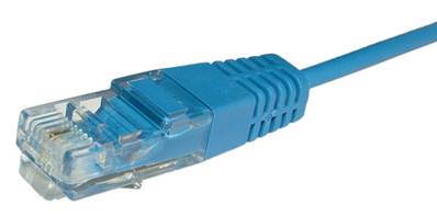 Cordon tél. RJ45/RJ45 2 paires 4-5 7-8 / 4-5 7-8 - 2m - bleu