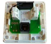 Boitier dti RJ45 standard 3 sorties - sans protection