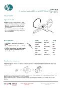 Embase RJ45 Femelle Cat. 6 S/FTP avec volet | Accroche Keystone