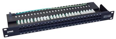 Panneau brassage 19" tél. RJ45 avec outil - 50 ports