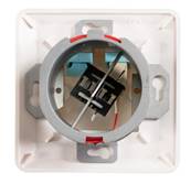 Plastron encastrable fibre optique - 2 SC/apc simplex