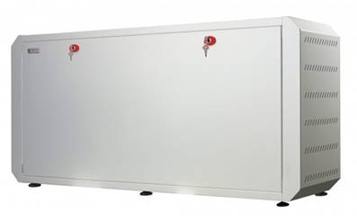 Coffret 19" sur pied 9u et 10u format radiateur porte pleine