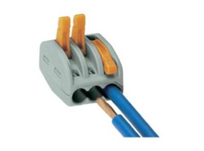 Bornes de connexion a levier 5 entrees. wago