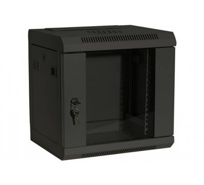 Coffret mural 10" 9u noir - 350x280x525mm - monté