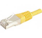 Cordon RJ45 cat. 6a - f/utp - pvc - 15m - jaune
