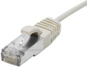 CORDON RJ45 CAT.6A S/FTP LSOH UTLRA FIN - 0.5M - GRIS