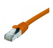 Cordon RJ45 cat.6 f/utp lsoh protege languette 15m orange