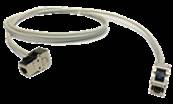 Liaison RJ45 f coudé / f droit préconnectée cat.6a f/ftp 10m