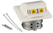 Plastron encastrable fibre optique - 2 SC/apc simplex