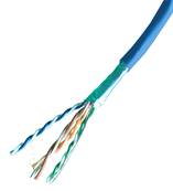 Cable patch multibrins 4p cat.6 f/utp, pvc - bleu