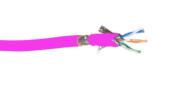 Cable patch multibrins 4p cat.7 s/ftp, lszh - rose