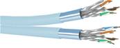 Câble 2x4 paires Cat. 6A f/ftp - Dca - LSOH - Bleu | Unikkern 500m