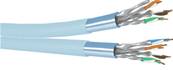Câble 2x4 paires Cat. 6A f/ftp - Dca - LSZH - Bleu | Unikkern 500m