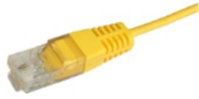 Cordon tél. RJ45/RJ45 1 paire cord. 4-5/4-5 - 5m - jaune