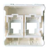 Plastron RJ45 2 ports droit | Corning