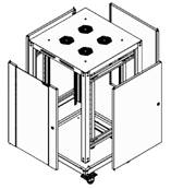 Baie de brassage 26u 600x600 noire-montee-charge 600kg