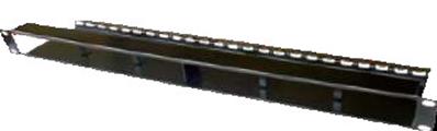 Panneau support 6 modules 1u 19 pouces