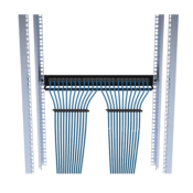 Peigne de gestion câbles – 12 entrées Ø8 mm