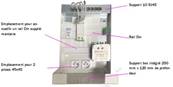 Coffret communication g2 350mm 4 rj - emplacment box