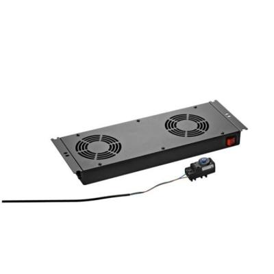 Ventilation baie etanche 2 ventilateurs- noir