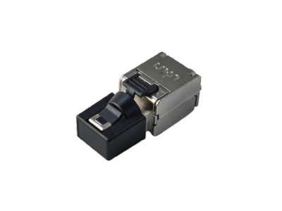 Connecteur de terrain blindé extra-compact Cat6A – 10 Gbps, PoE++ 90W, sans outil