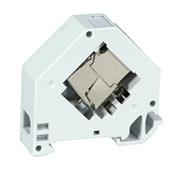 Support rail din pour 1 module RJ45 keystone