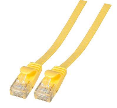 Cordon RJ45 plat cat. 6a u/utp 7.5m - jaune