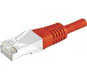 Cordon patch RJ45 cat. 6 s/ftp pvc - rouge - 1.50m