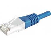 Cordon patch RJ45 cat. 6 s/ftp pvc - bleu - 10m