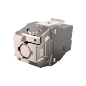 Connecteur Keystone RJ45 3 sorties Cat. 6A S/FTP | Corning