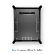 Baie de Brassage 26U 600x600 mm - Noire - Charge 600 kg | En kit