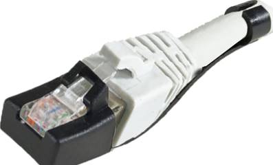 Cordon RJ45 cat 8.1 s/ftp 5m languette connecteur protégés